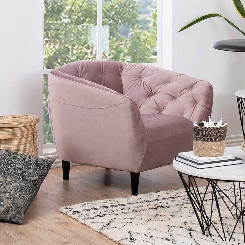 emob Fauteuil Isiah - roze