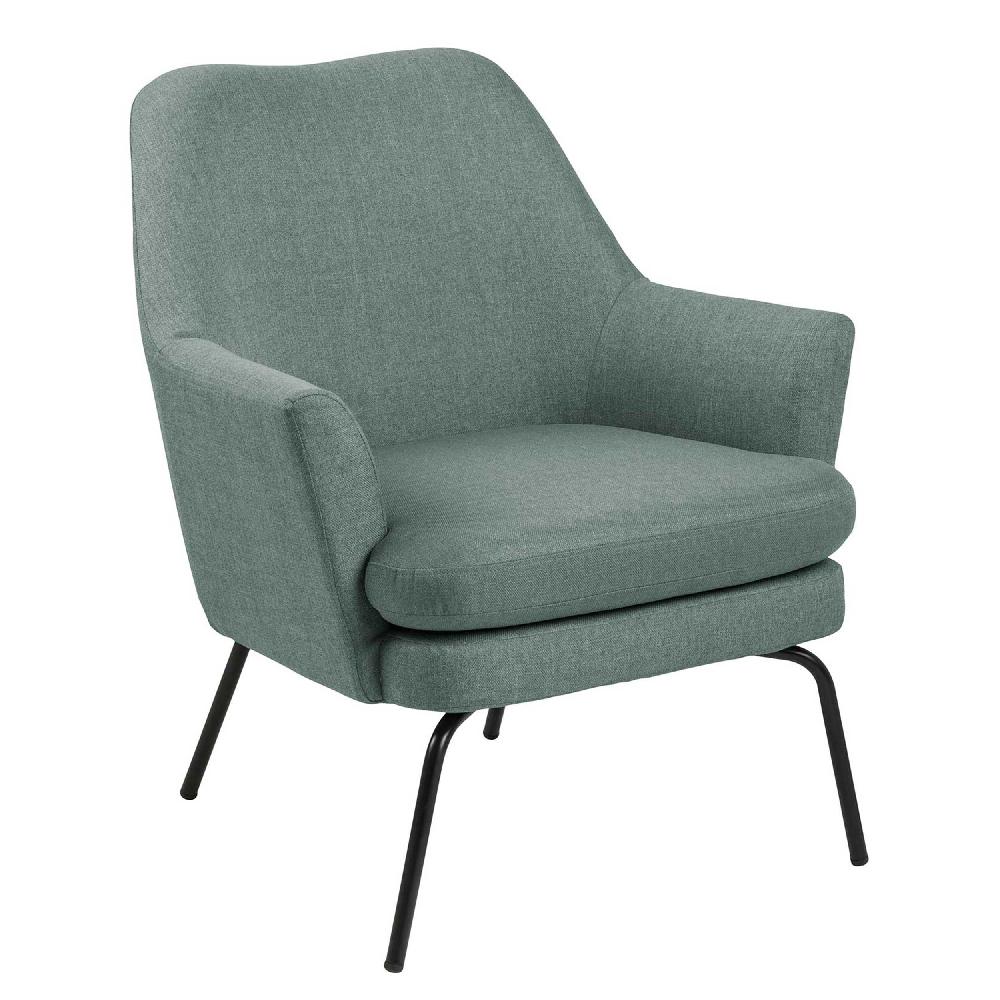 Emob Fauteuil Sari Stof - Olijf/zwart