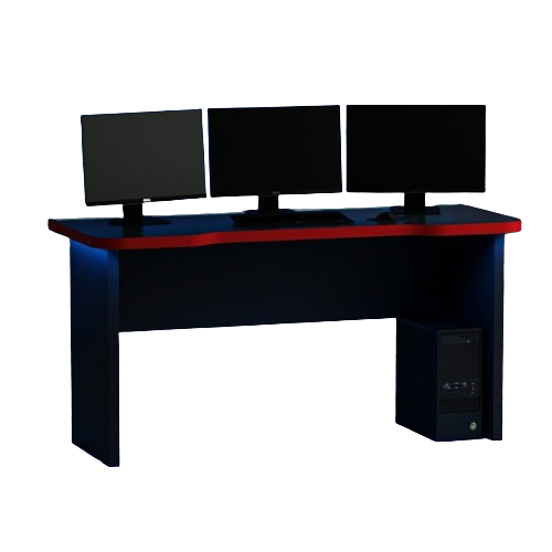 Emob Gamingbureau Gunnar - 60x150x76 Cm - MDF/zwart