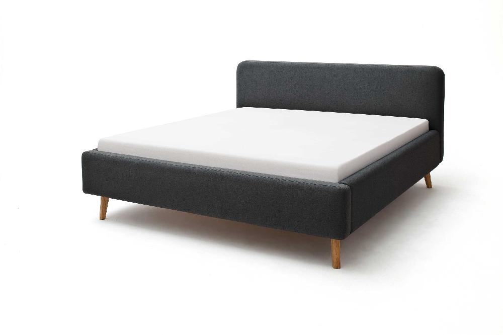 Emob Gestoffeerd Bed Tony 160x200 - Antraciet