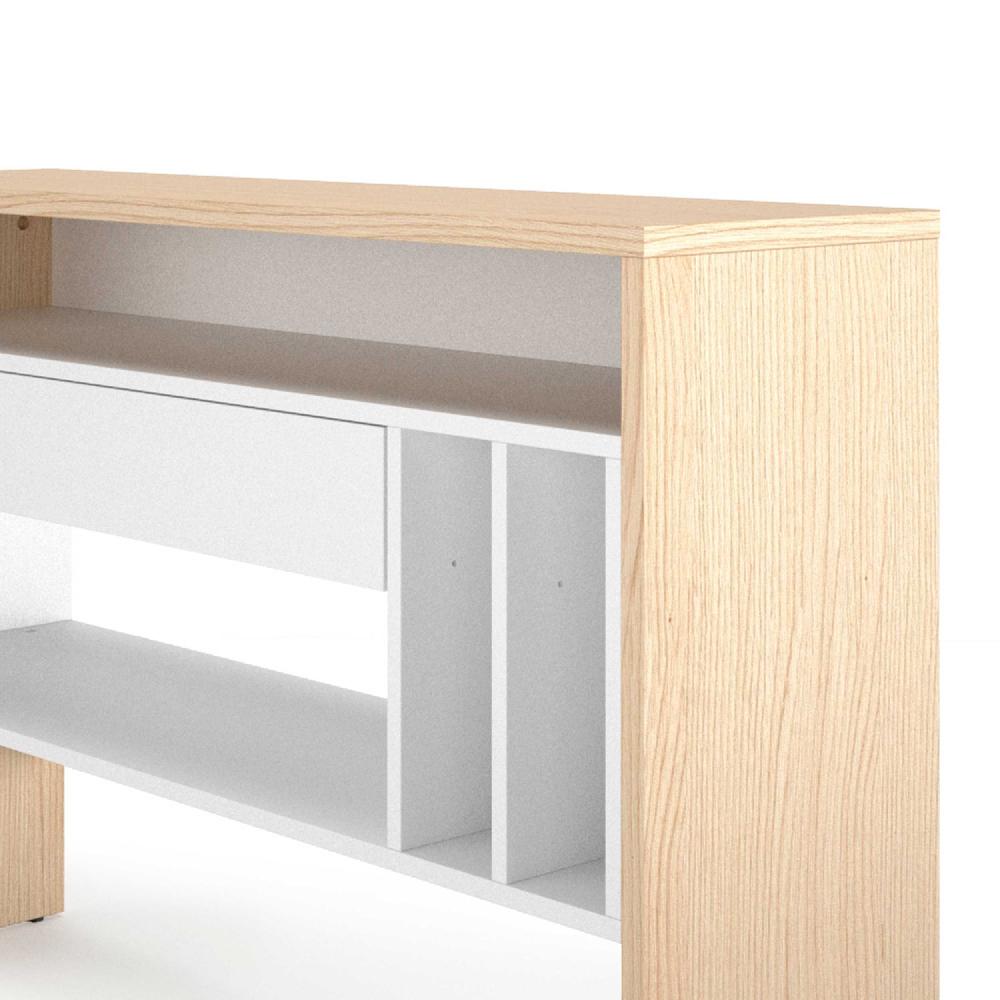 Emob Halkast Keros 120cm Met 1 Lade - Lichte Eik/wit