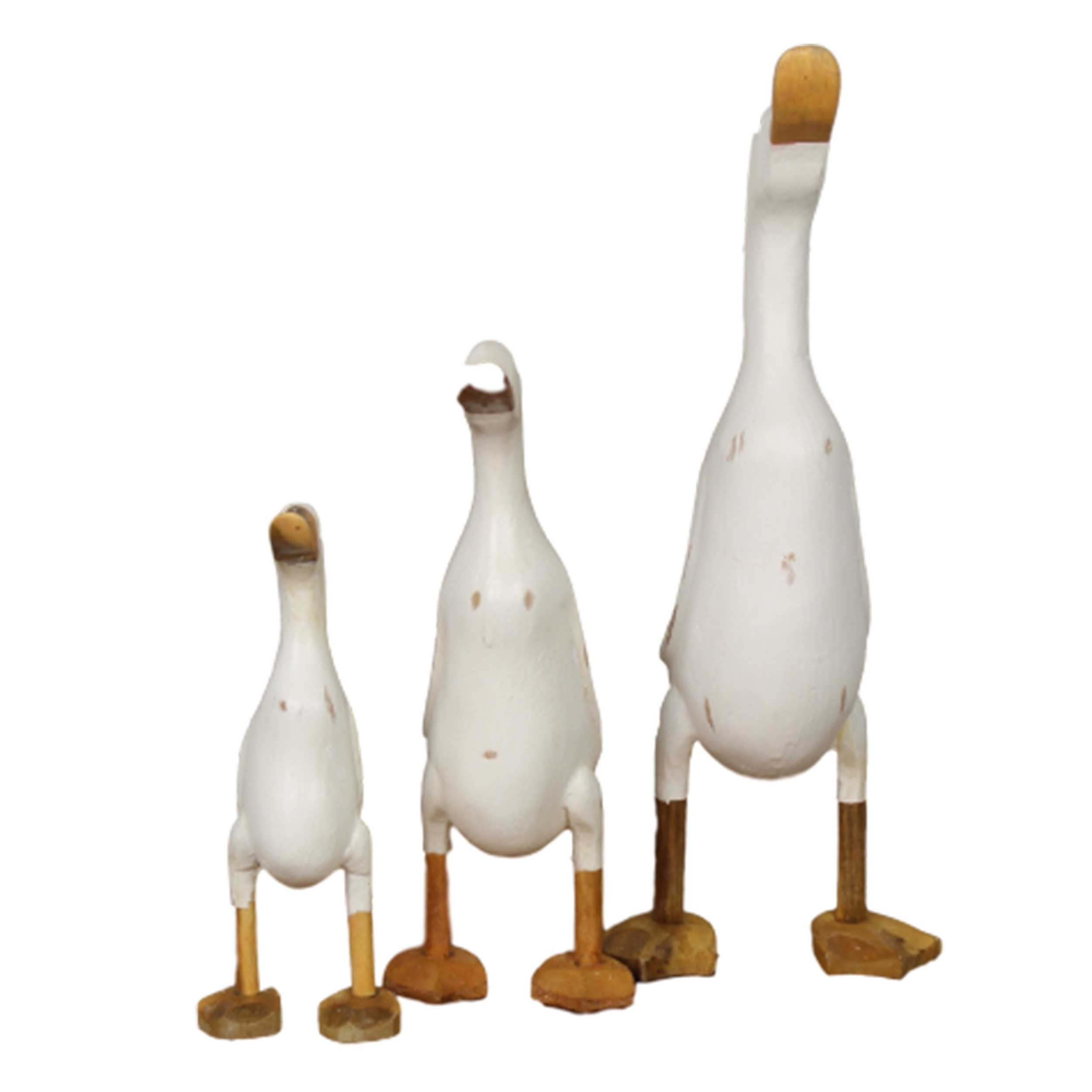 Emob Handgemaakte Bamboe Eend Set - Wit