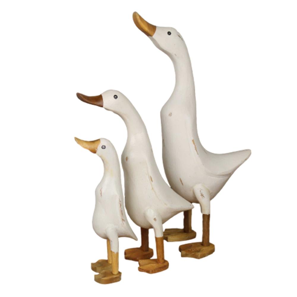 Emob Handgemaakte Bamboe Eend Set - Wit