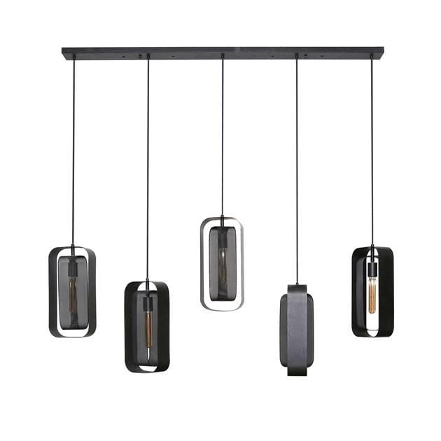 Emob Hanglamp 5 Lampkappen Masha-Artic Black