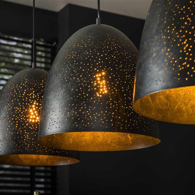 Emob Hanglamp Kos 3 Lampkappen-Charcoal