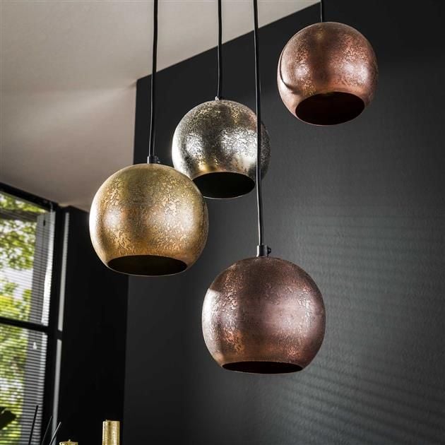 Emob Hanglamp Marsha ø35 Cm-chroom/goud/koper