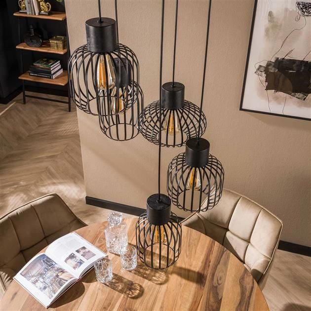 Emob Hanglamp Tracie-houtskool