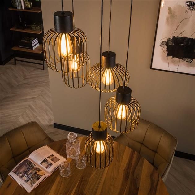 Emob Hanglamp Tracie-houtskool