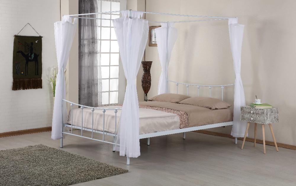 Emob Hemelbed Amore Metaal 140x200 - Wit