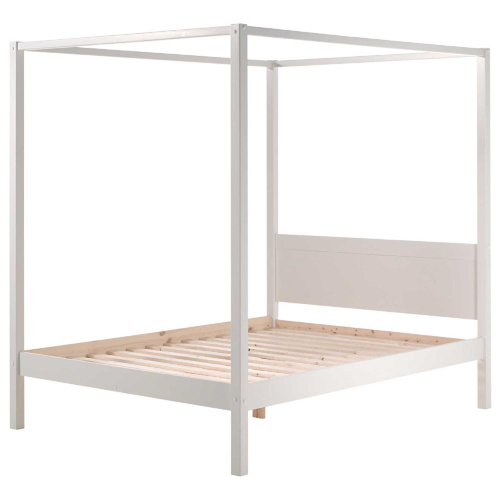 Emob Hemelbed Charlotte 140x200 Met Voile - Wit