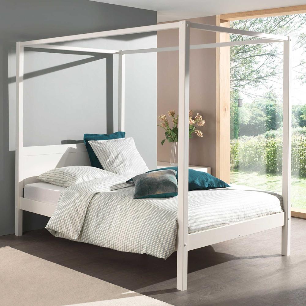 emob Hemelbed Charlotte 140x200 - wit