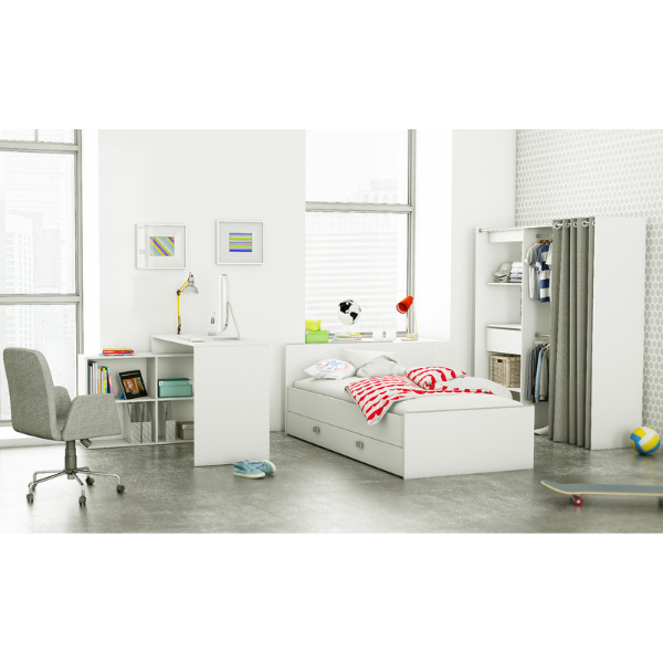 Emob Hoekbureau Coralie-mat Wit