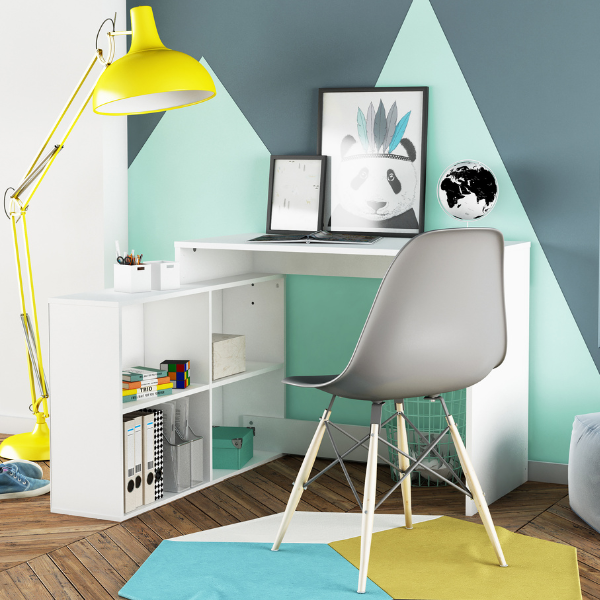 Emob Hoekbureau Coralie-mat Wit