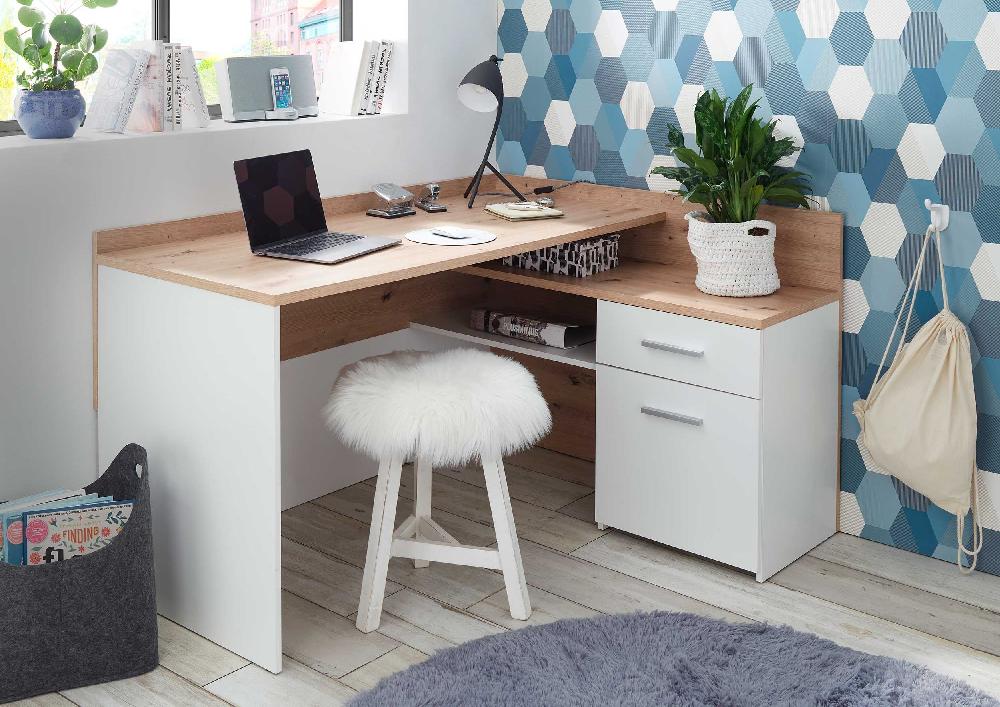 Emob Hoekbureau Morkov - Eik/wit