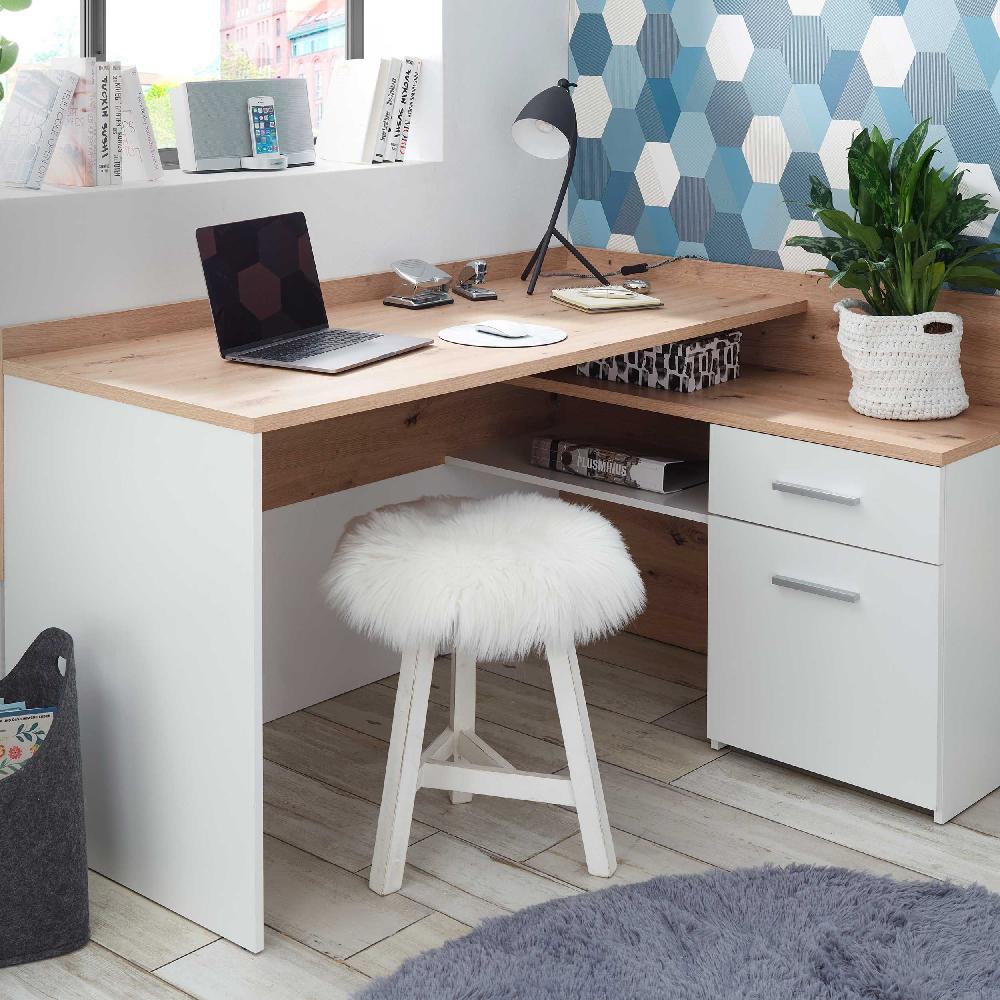 emob Hoekbureau Morkov - eik/wit