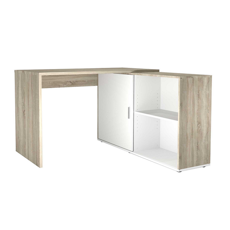 emob Hoekbureau Vaiana - eik/wit