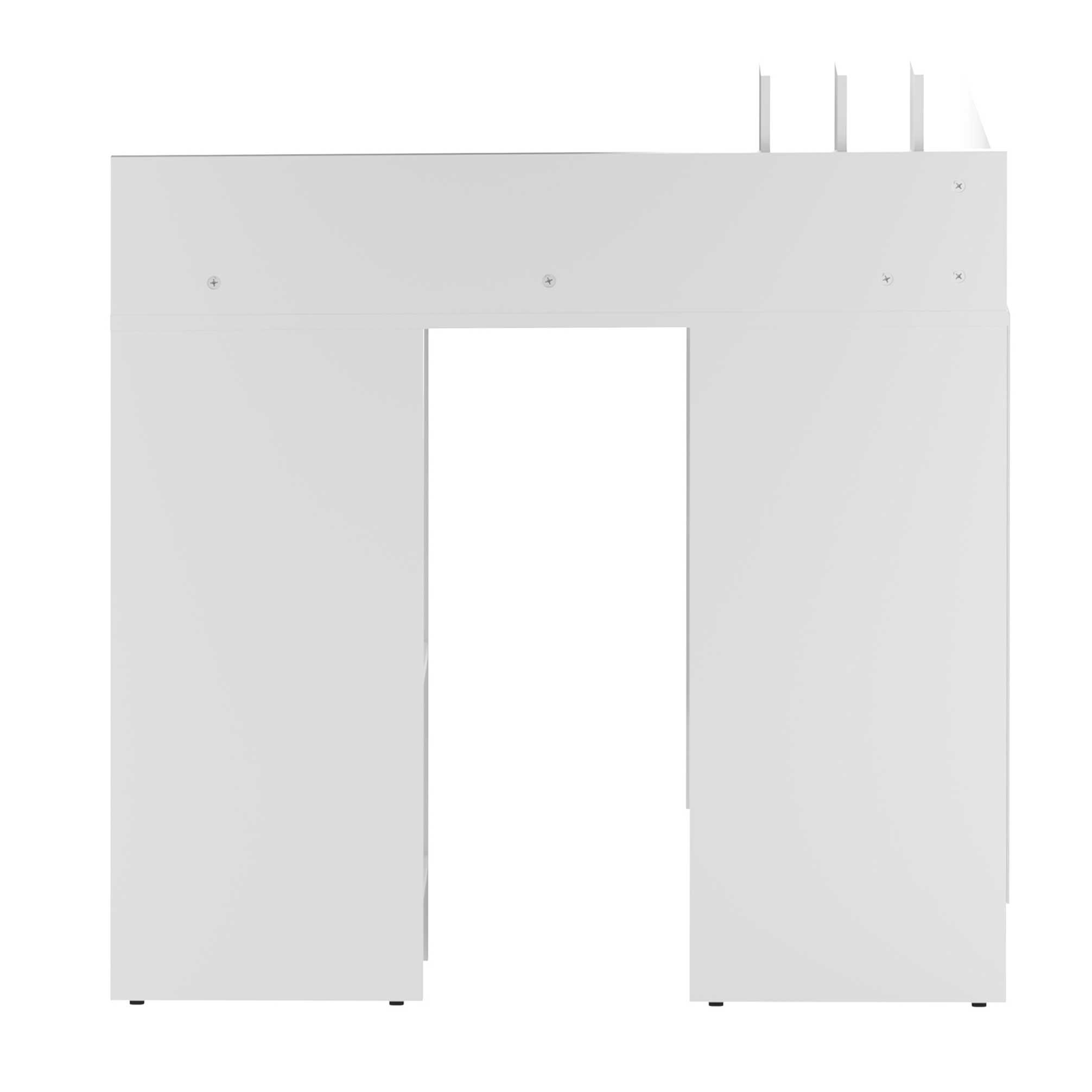 Emob Hoekbureau Wall (klein) - Wit