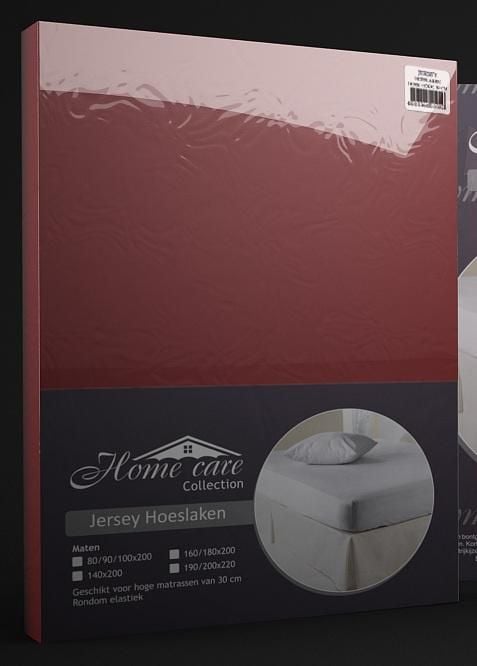 Emob Hoeslaken Jersey Bordeaux 80/90/100x200cm