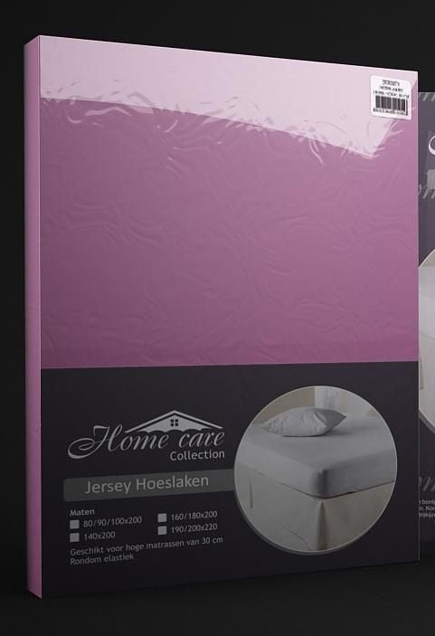 Emob Hoeslaken Jersey Roze 80/90/100x200cm