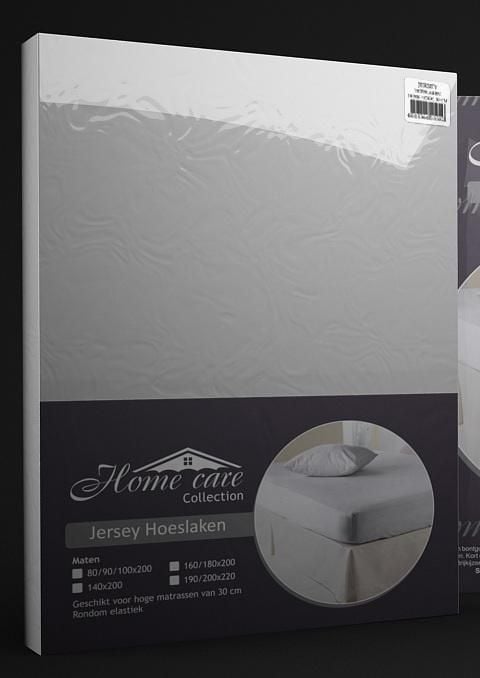 Emob Hoeslaken Jersey Wit 80/90/100x200cm