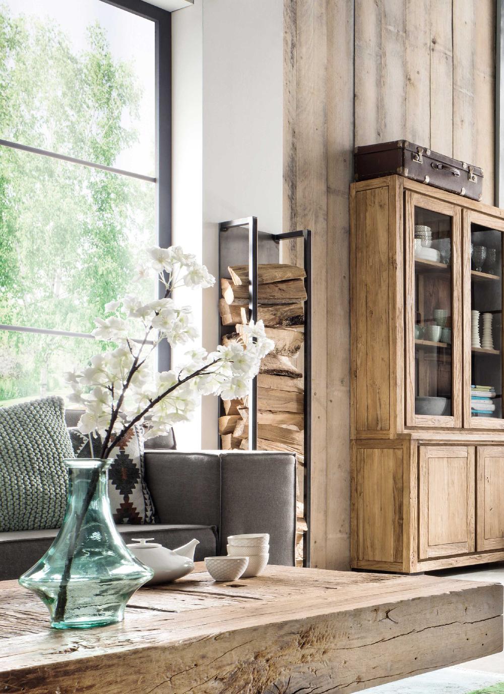 Emob Houtopslag Rek Cubic Fire - Zwart