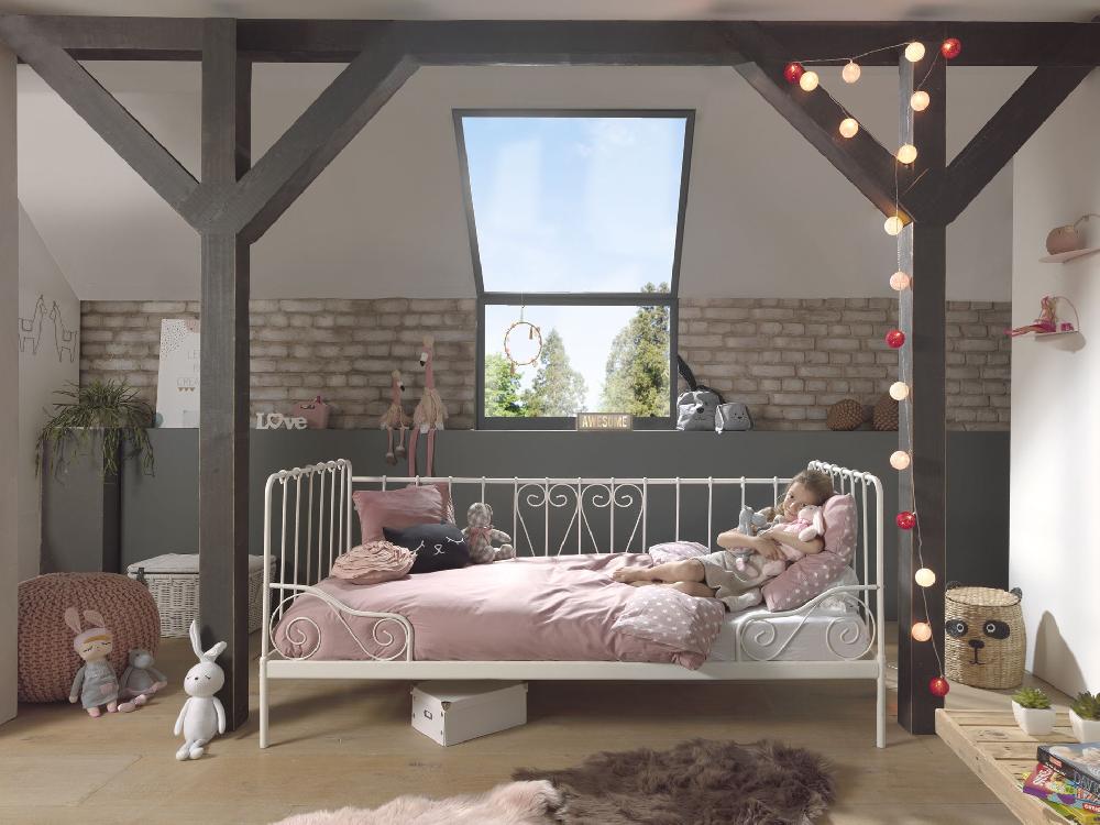 Emob Kajuitbed Alice 90x200 Cm Metaal - Wit