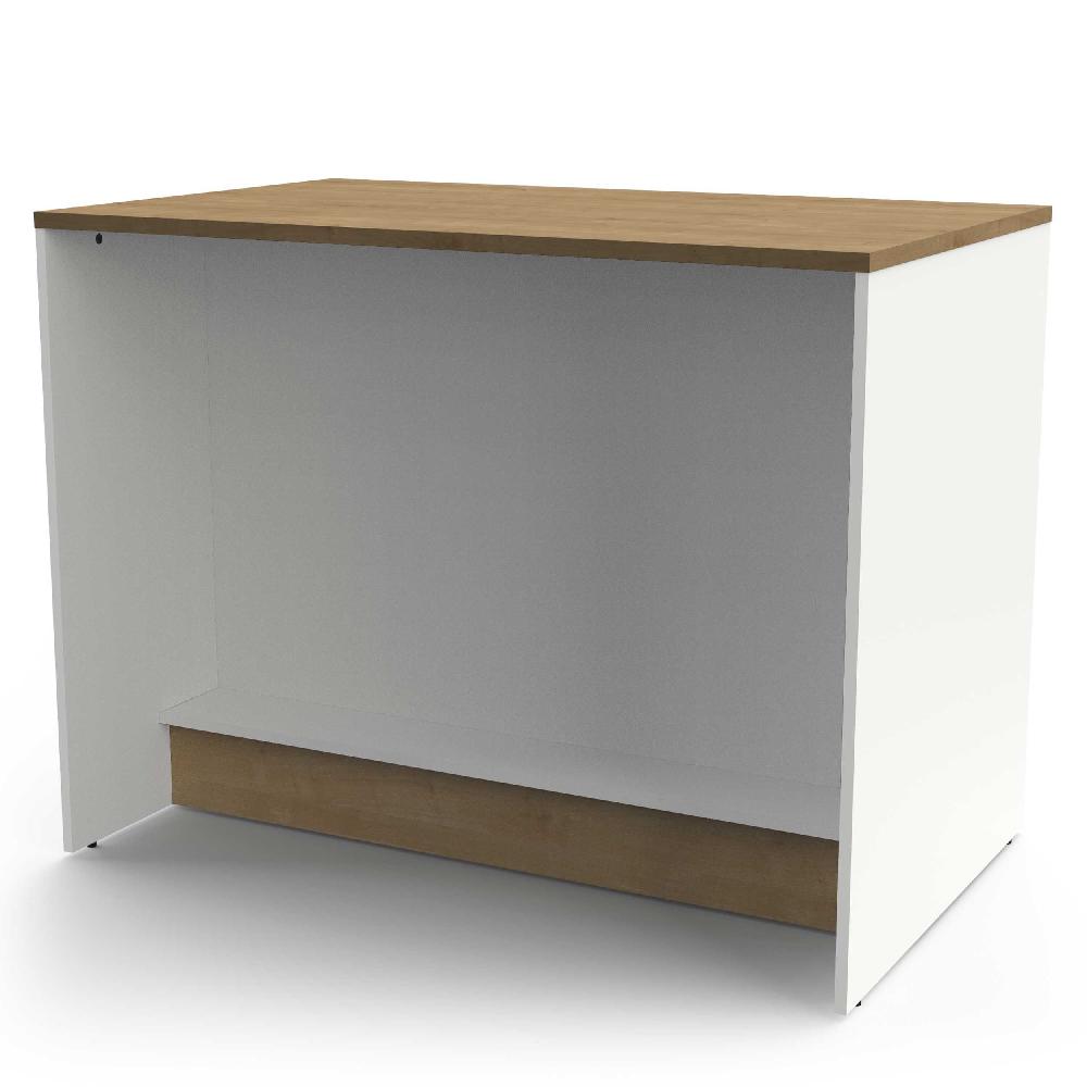 Emob Keukeneiland Cottage - 120x75x92cm - Wit/eikdecor