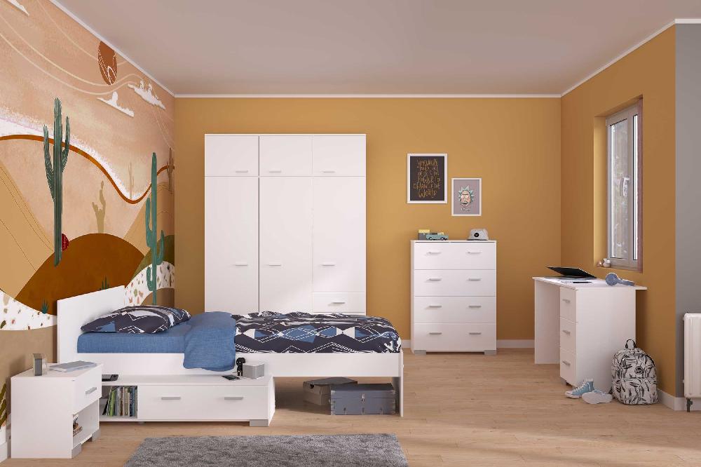 Emob Kinderbed Galaxy Met Lade - Wit