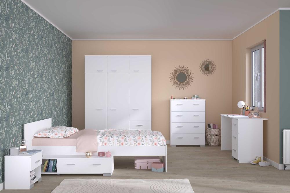 Emob Kinderbed Galaxy Met Lade - Wit