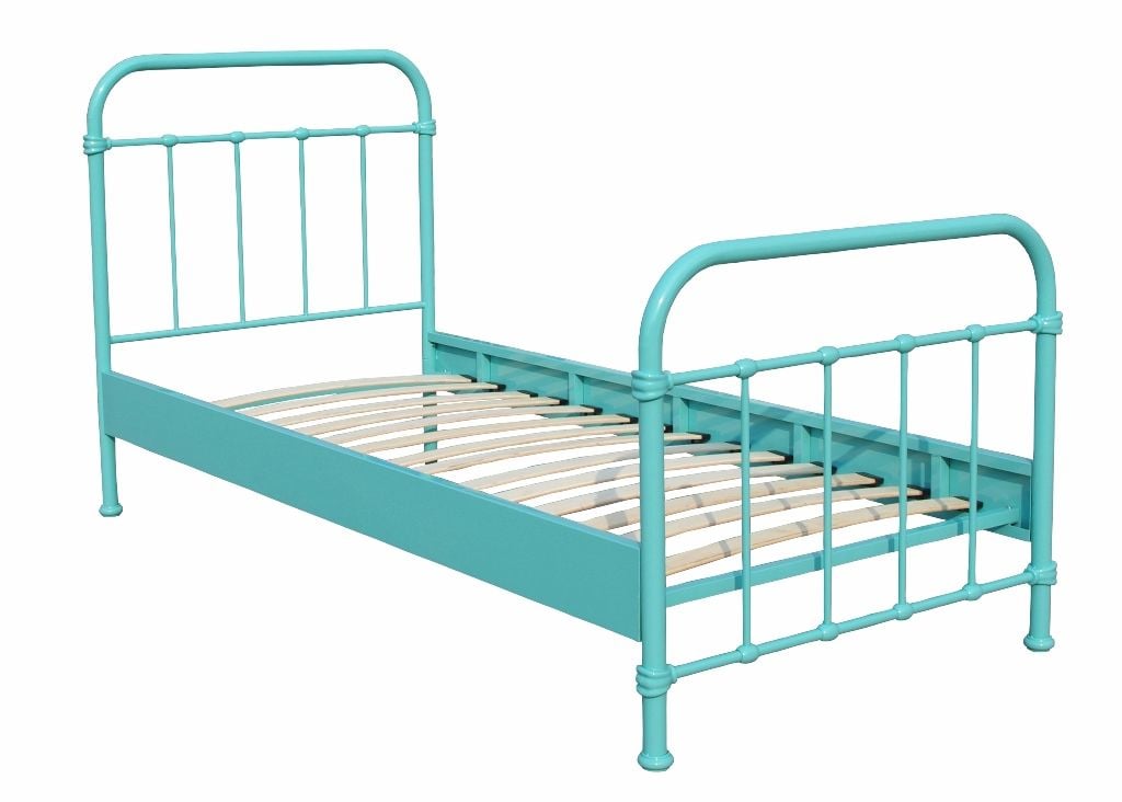 Emob Kinderbed New York 90x200cm Metaal - Mintgroen