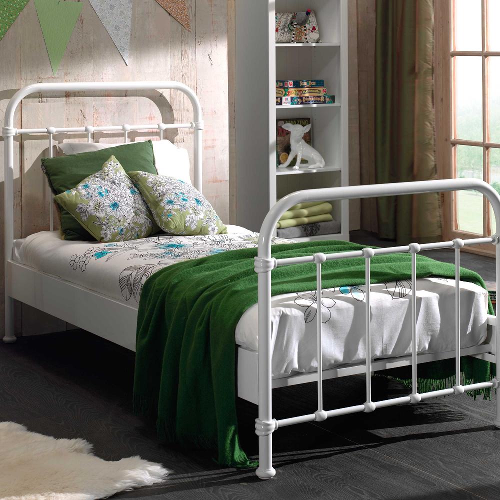 emob Kinderbed New York 90x200cm metaal - wit