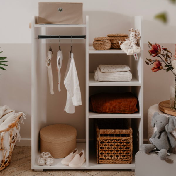 emob Kinderkledingkast Lala - 80x40x110cm - wit