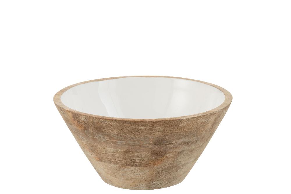 emob Kom mango hout wit medium
