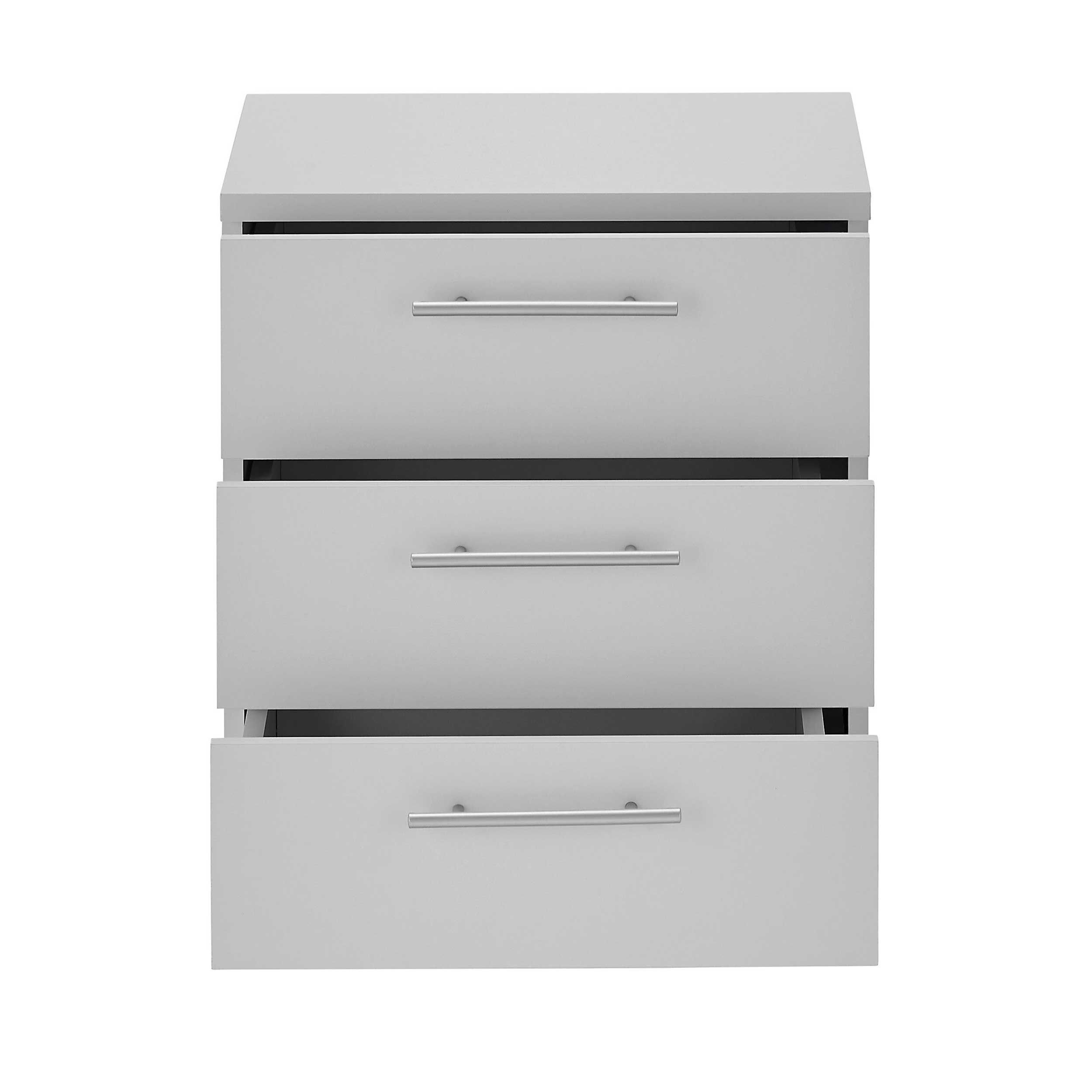 Emob Ladeblok Ben - 3 Lades - Met Wielen - Lichtgrijs