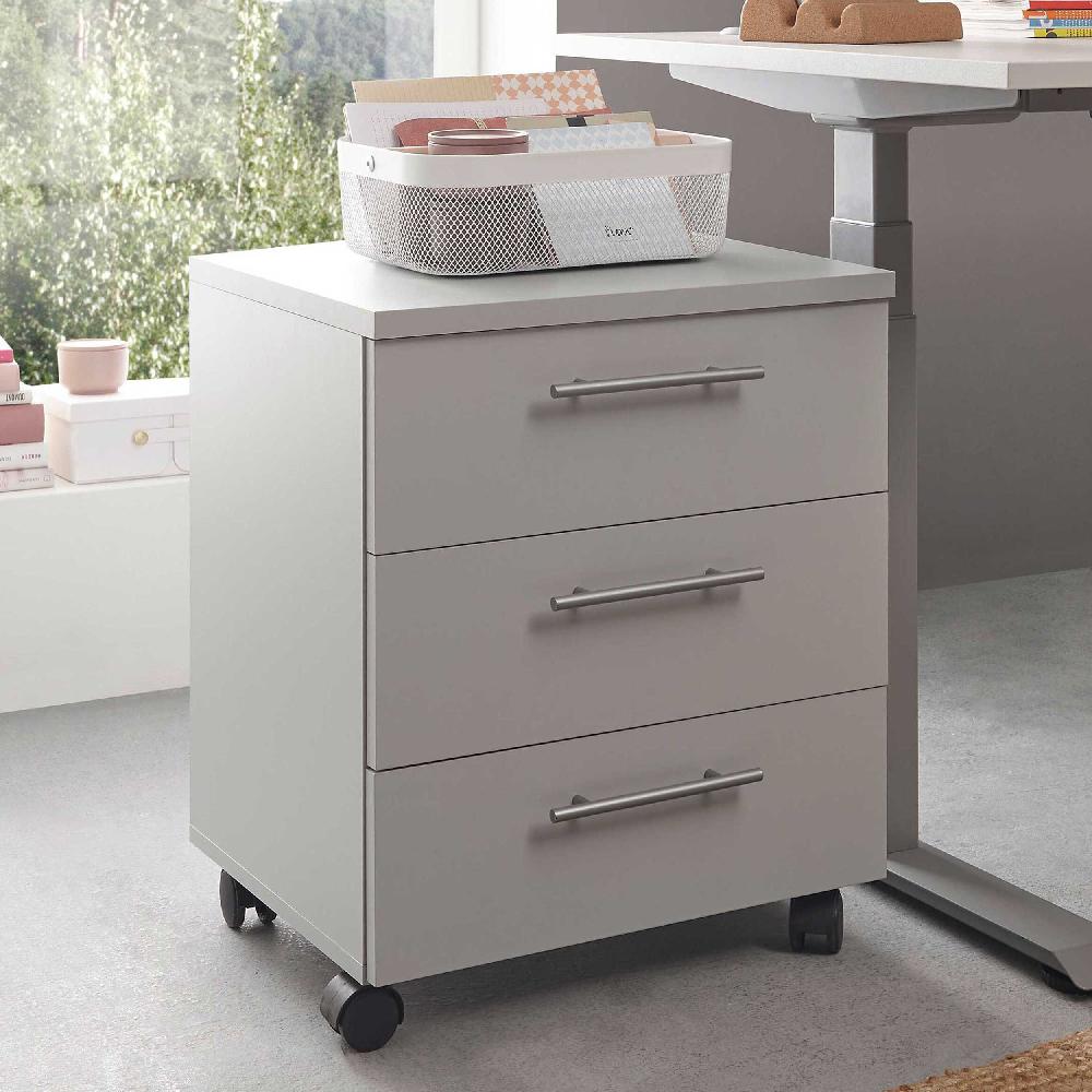 emob Ladeblok Ben - 3 lades - met wielen - lichtgrijs