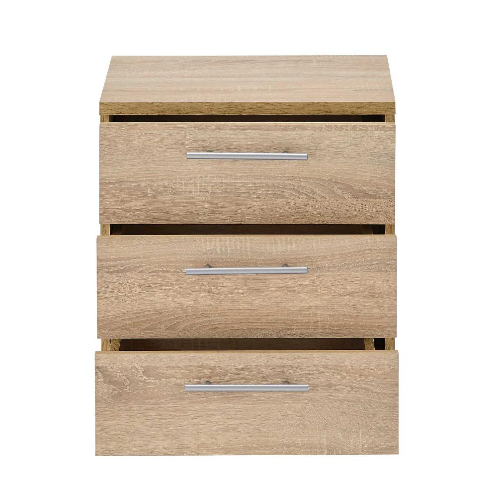 Emob Ladeblok Ben - 3 Lades - Met Wielen - Sonoma Eik