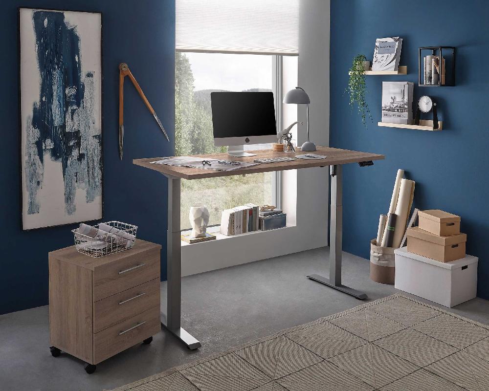 Emob Ladeblok Ben - 3 Lades - Met Wielen - Sonoma Eik