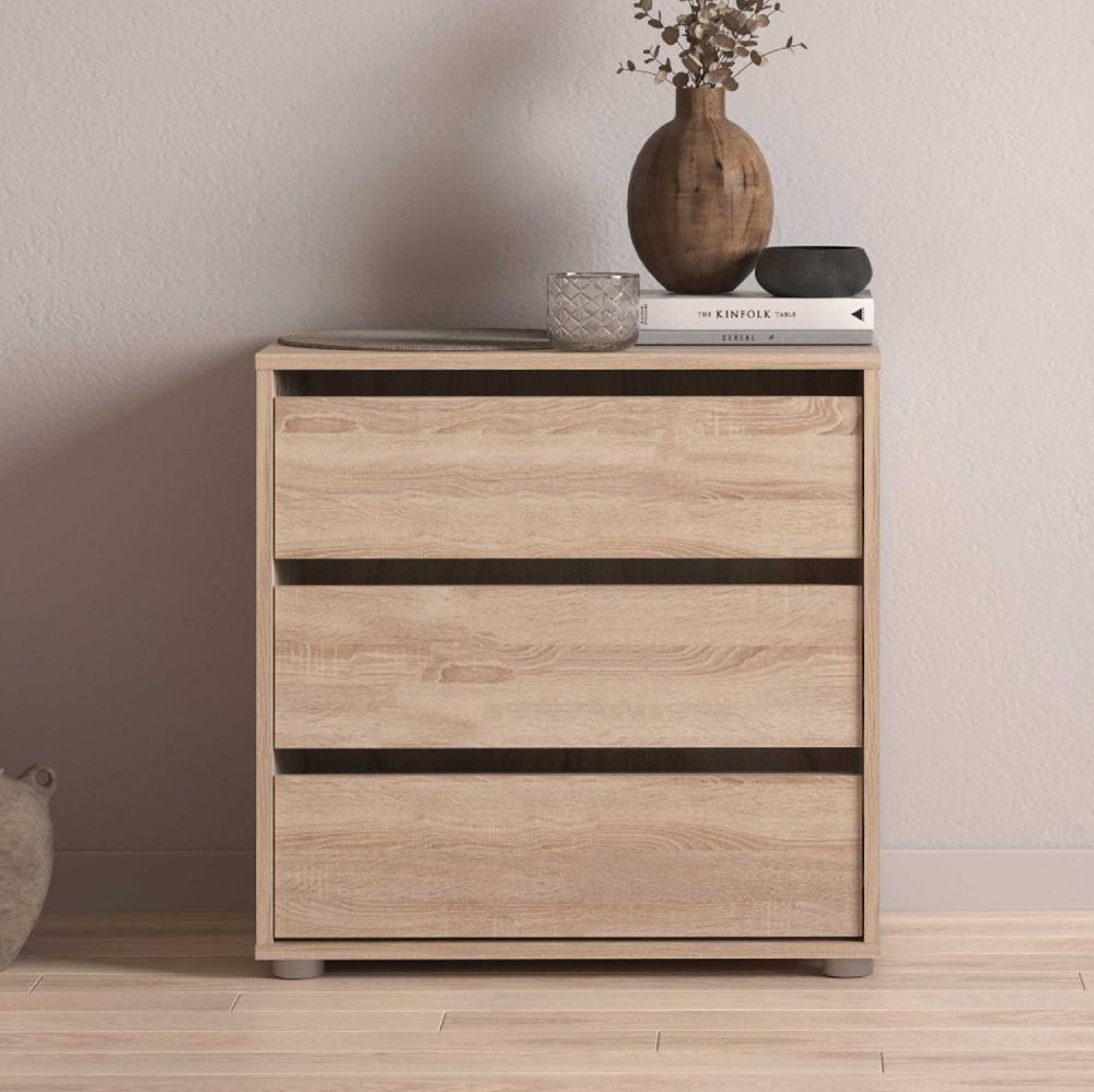 emob Ladekast Blokty - 60x40x58cm - 3 lades - eikdecor