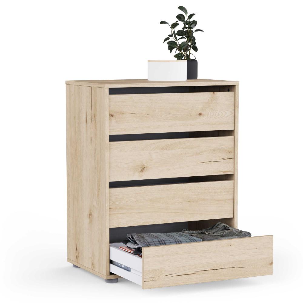 Emob Ladekast Blokty - 60x40x76cm - 4 Lades - Eikdecor