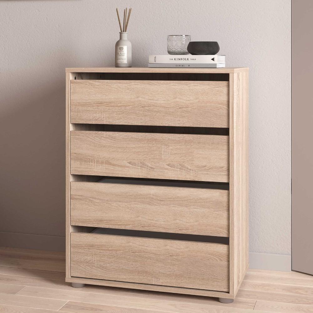 emob Ladekast Blokty - 60x40x76cm - 4 lades - eikdecor