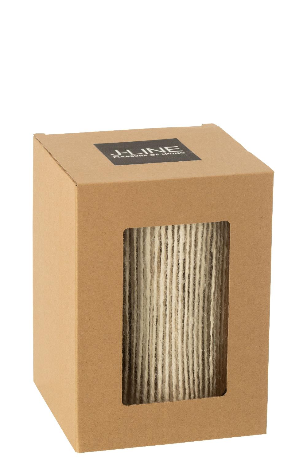Emob Lamp Led Cilinder Metaal/katoen Naturel Large