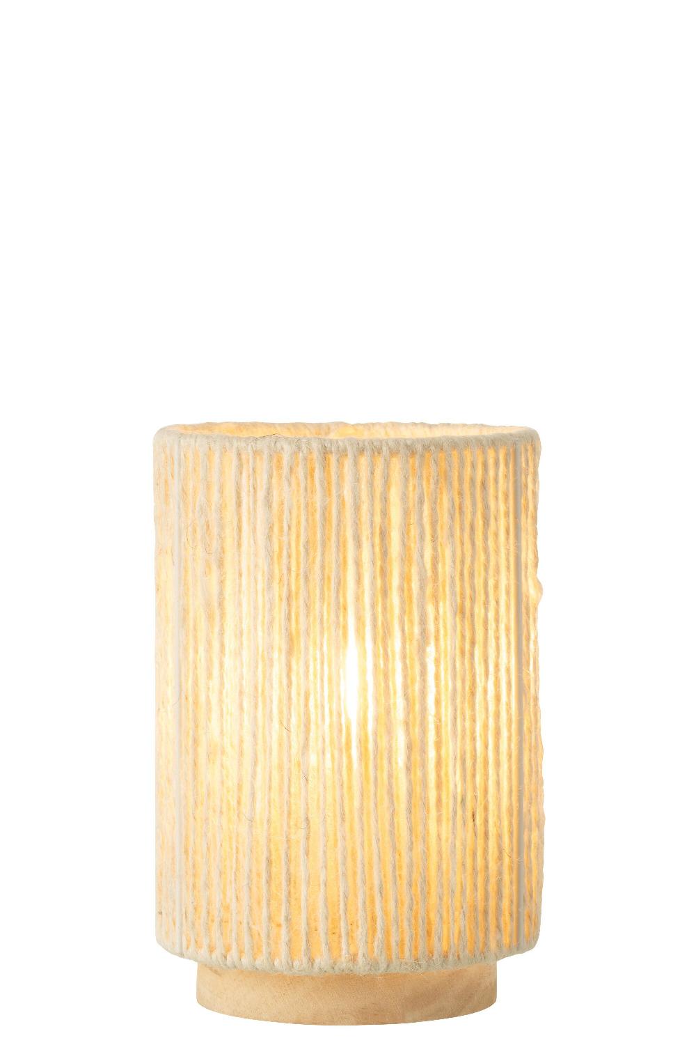 Emob Lamp Led Cilinder Metaal/katoen Naturel Large