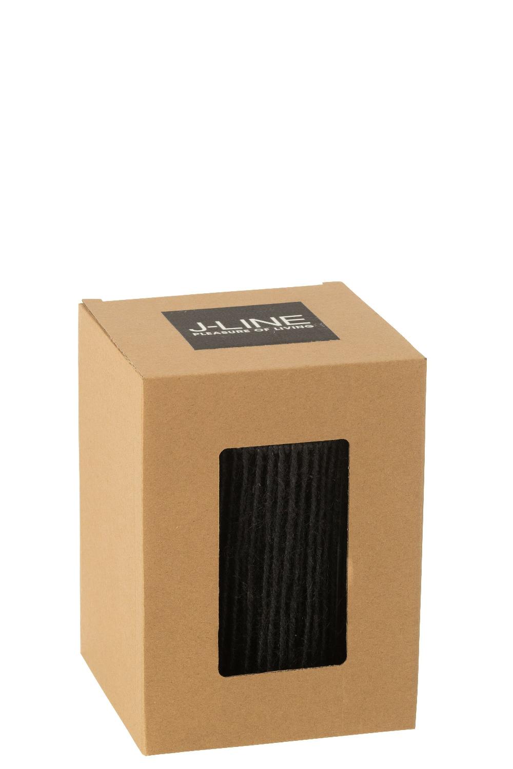 Emob Lamp Led Cilinder Metaal/katoen Zwart Small