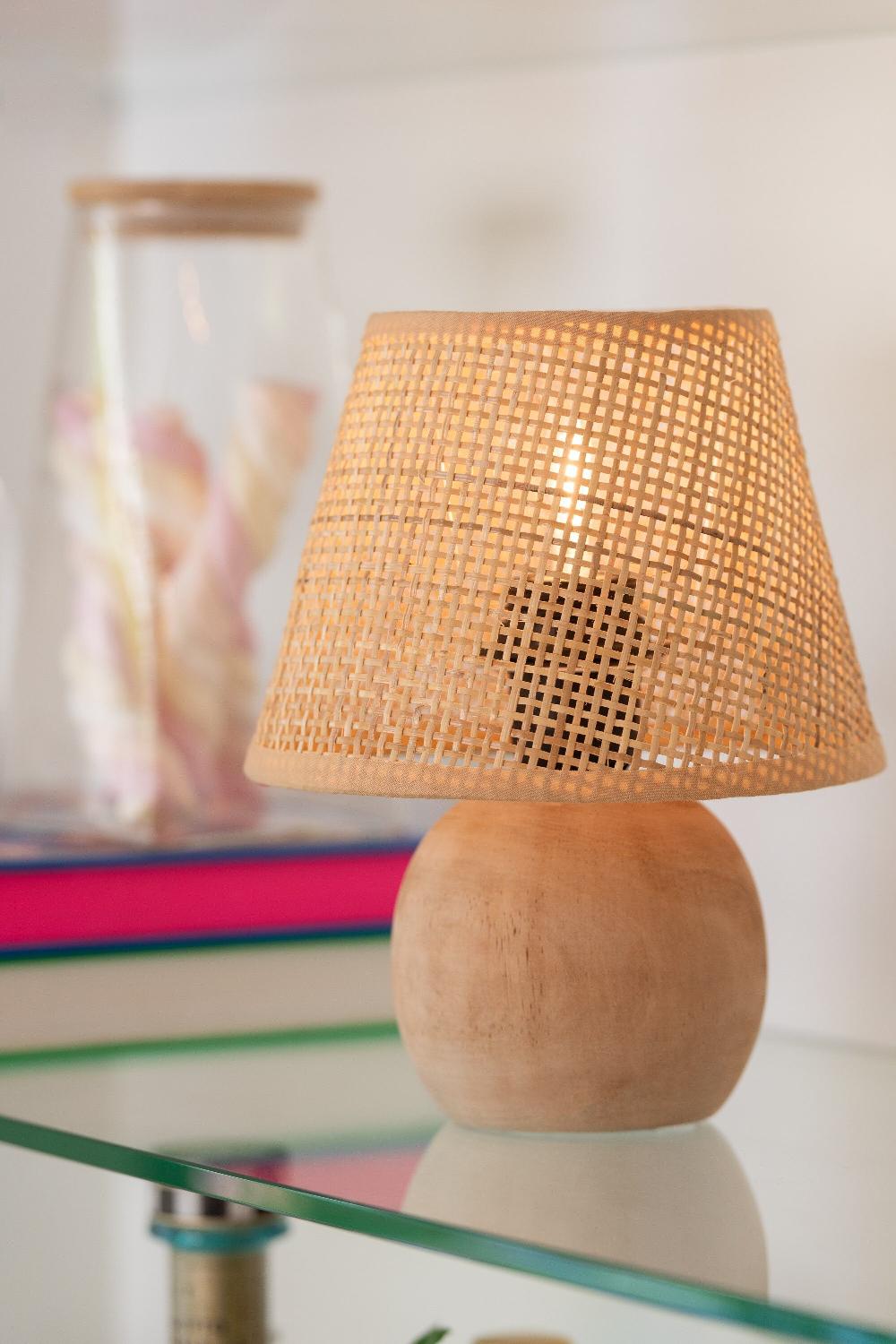 Emob Lamp Led Hout Getwist/metaal Naturel