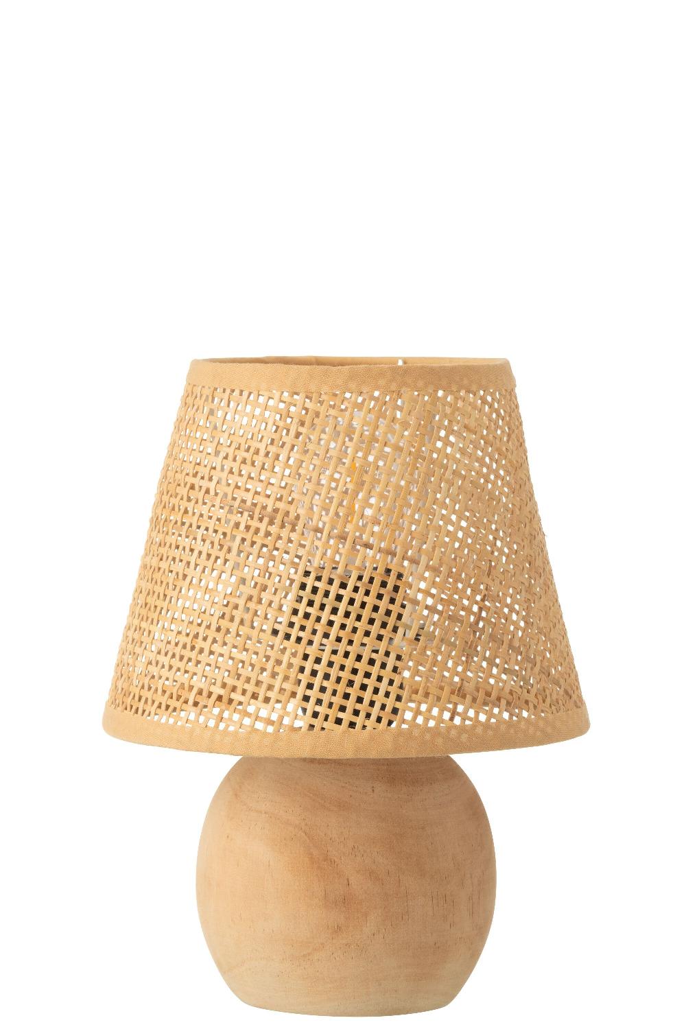 emob Lamp led hout getwist/metaal naturel