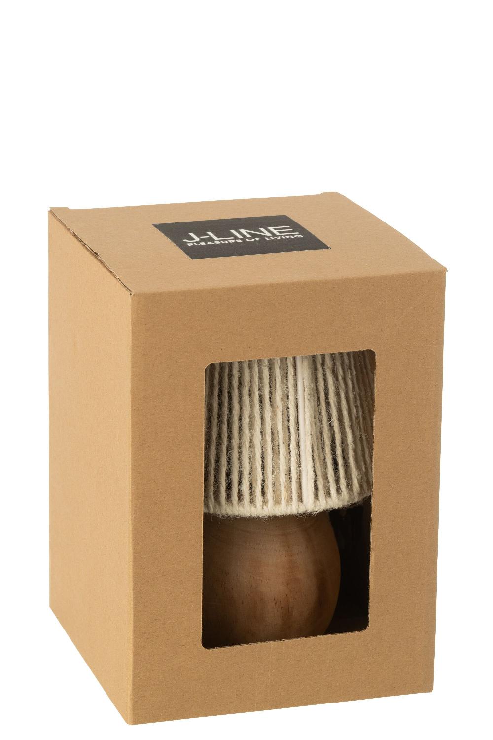 Emob Lamp Led Hout/metaal Naturel