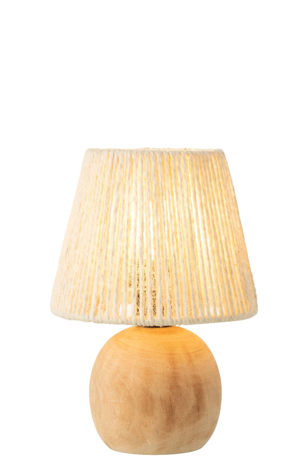 Emob Lamp Led Hout/metaal Naturel