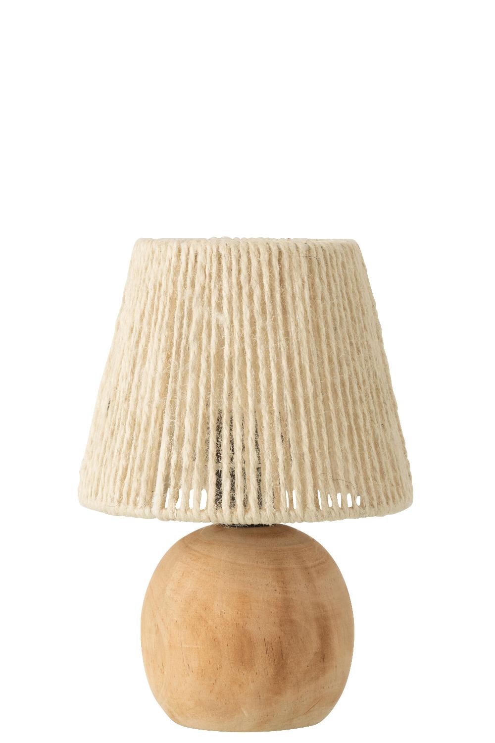 emob Lamp led hout/metaal naturel