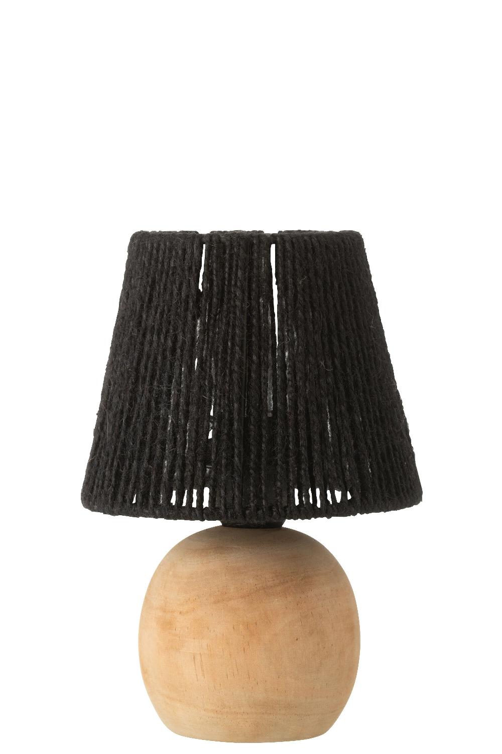emob Lamp led hout/metaal zwart