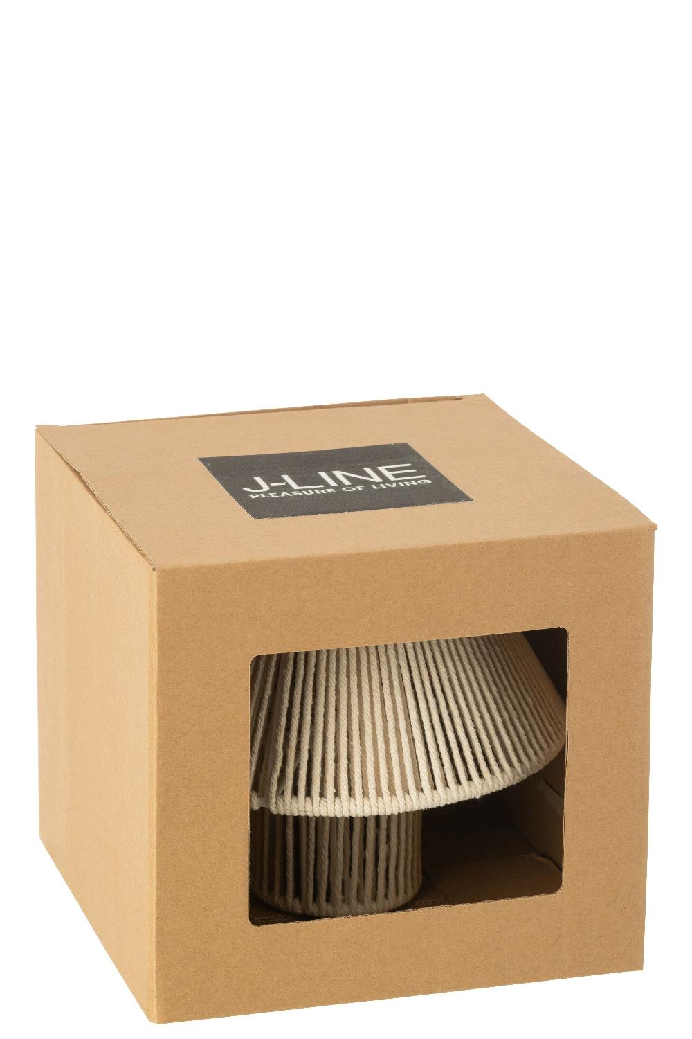 Emob Lamp Led Metaal/katoen Naturel